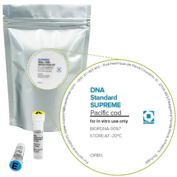Imagem de Controlo DNA Standard SUPREME Bacalhau pacífico (Gadus macrocephalus)