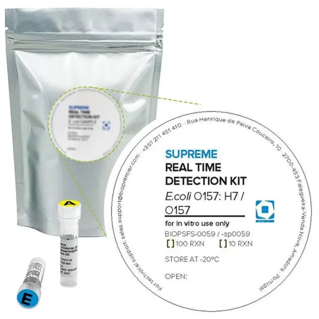 Imagem de Kit De Teste Deteção Pcr Tempo Real Supreme Escherichia Coli O157:H7 / O157 (Duplex)