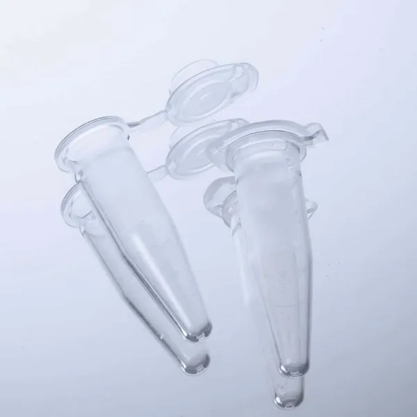 Imagem de Tubos de microcentrífuga PP 1 5 mL graduados transparentes de baixa retenção sem DNase/RNase estéreis