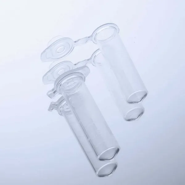 Imagem de Tubos de microcentrífuga PP 2 0 mL graduados transparentes de baixa retenção sem DNase/RNase estéreis